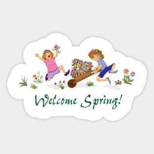 Welcome Spring Sticker